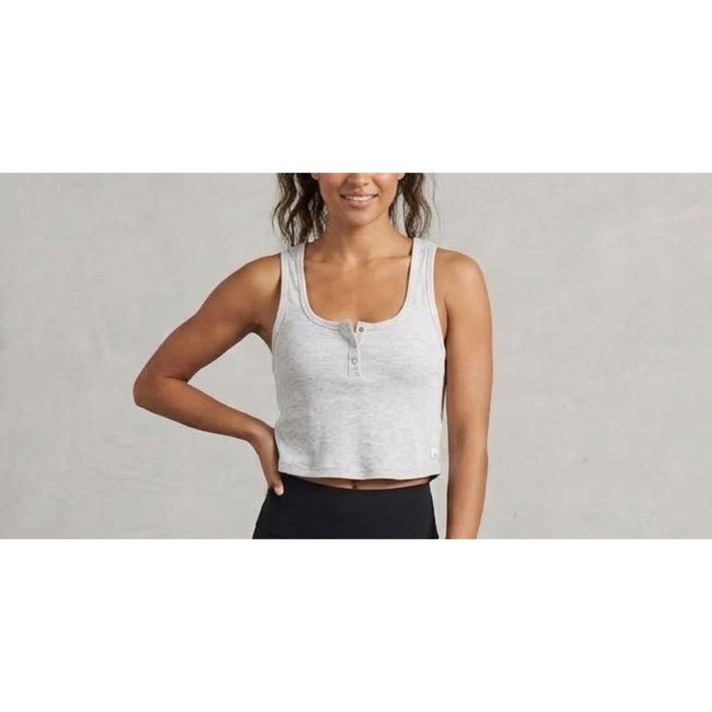 Joah Brown Racerback Tank Women XS/S Grey Excellent Ribbed Stretch